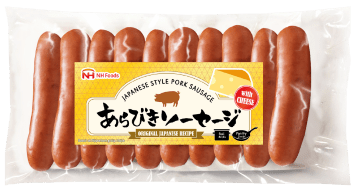 NH Foods UK 起司風味日式粗挽豬肉香腸包裝 - Japanese Style Pork Sausage with Cheese
