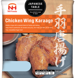 日本ハム（NH Foods）JAPANESE TABLE 品牌的日式炸雞翅（Chicken Wing Karaage），500公克包裝。