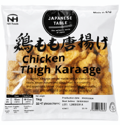 NH Foods '닭가슴살 가라아게(Chicken Breast Karaage)' 1kg 패키지 이미지.
